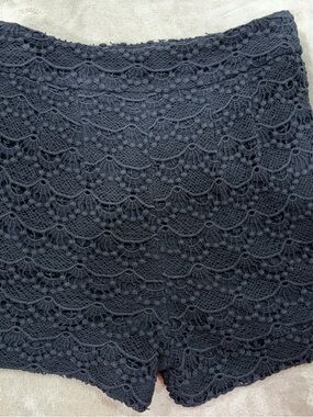 Express Black Lace High-Waist Women's Shorts Size 0